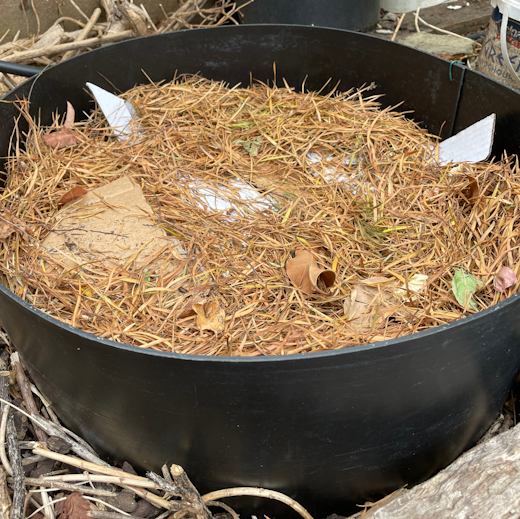 Ground compost pop-up